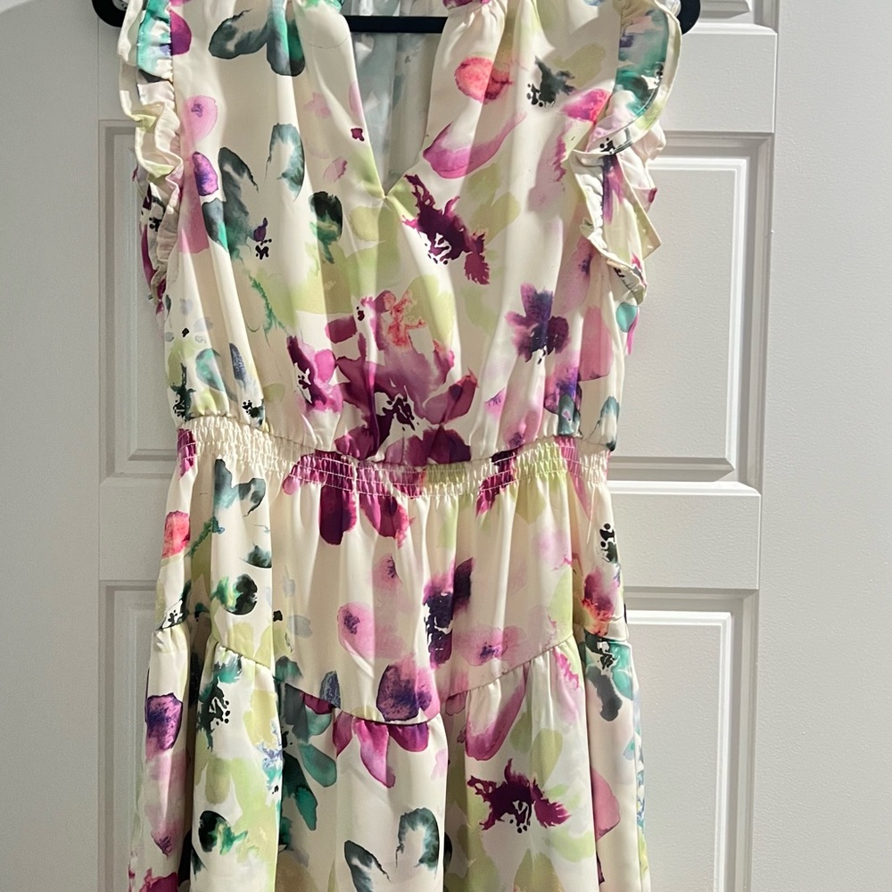 Steve Madden Mini Floral Ruffle Dress